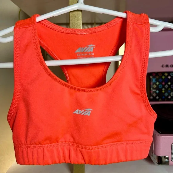 Avia Dance Gymnastics Crop Top Sports Bra - Picture 1 of 4